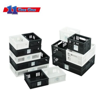E-1551 / E-1552 / E-1553 / E-1554 / E-1555 / E-1556 / E-1557 Stackable Storage Organizer Basket - Elianware